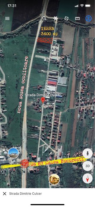 teren Targu Jiu, la noua sosea ocolitoare, in Dragoeni