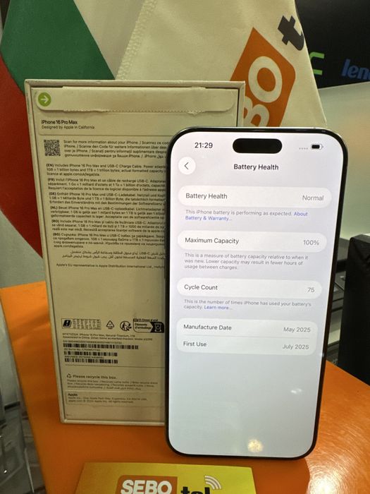 İphone 16 promax 1TB Natural Titanium