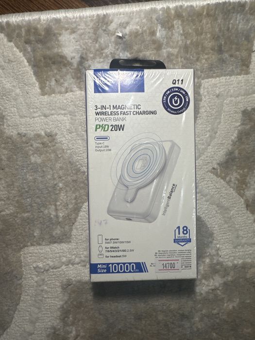 Беспроводной повербанк магсейф новый