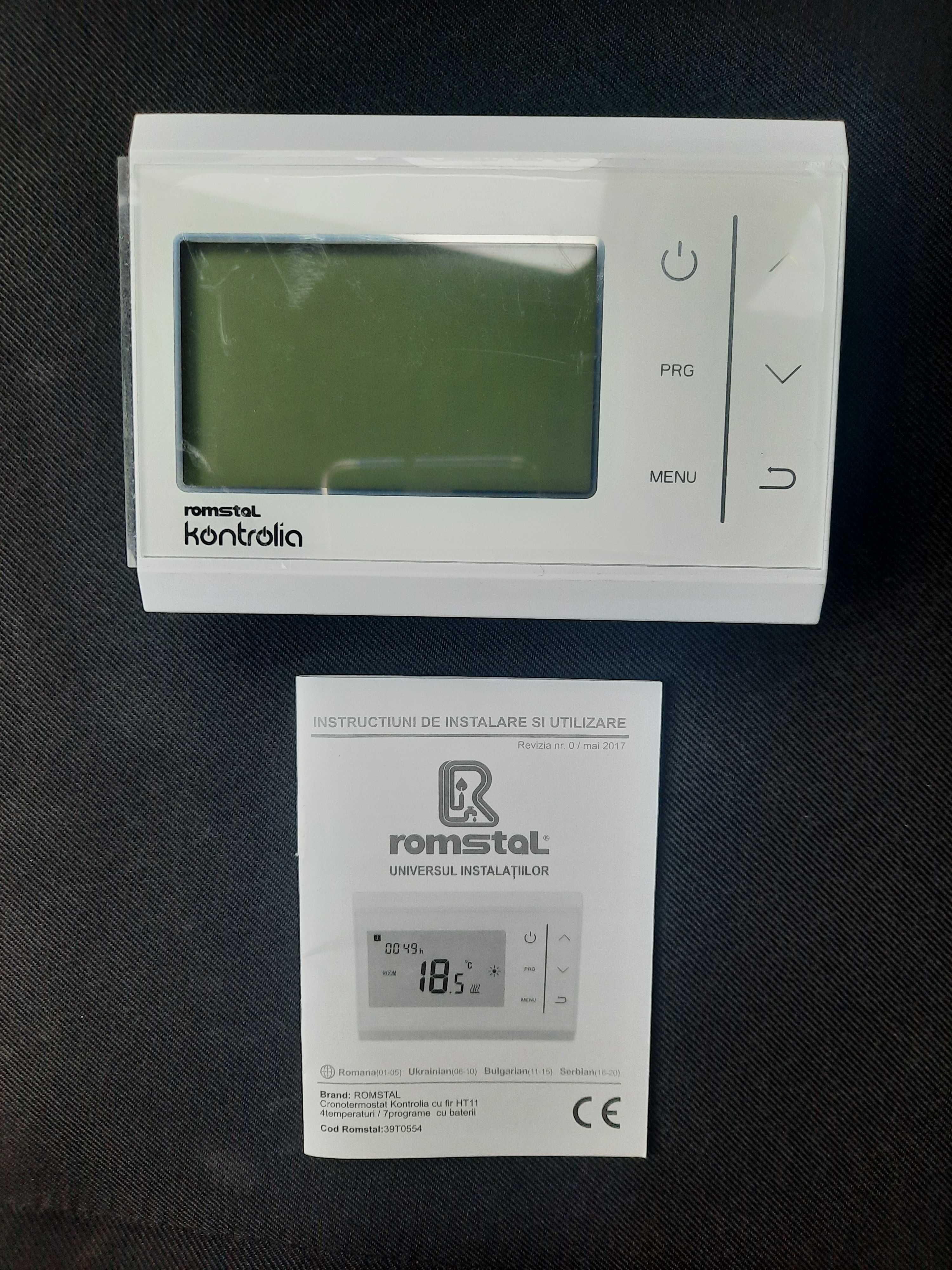 Termostat digital Kontrolia cu touch pe fir