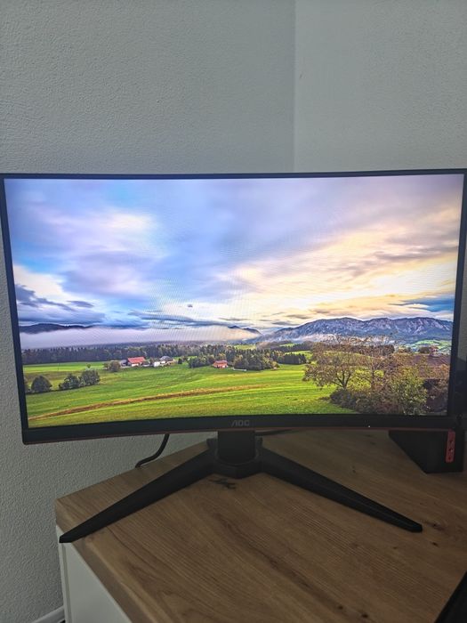 Monitor Curbat Gaming LED MVA AOC 23.6", Full HD, 144Hz,