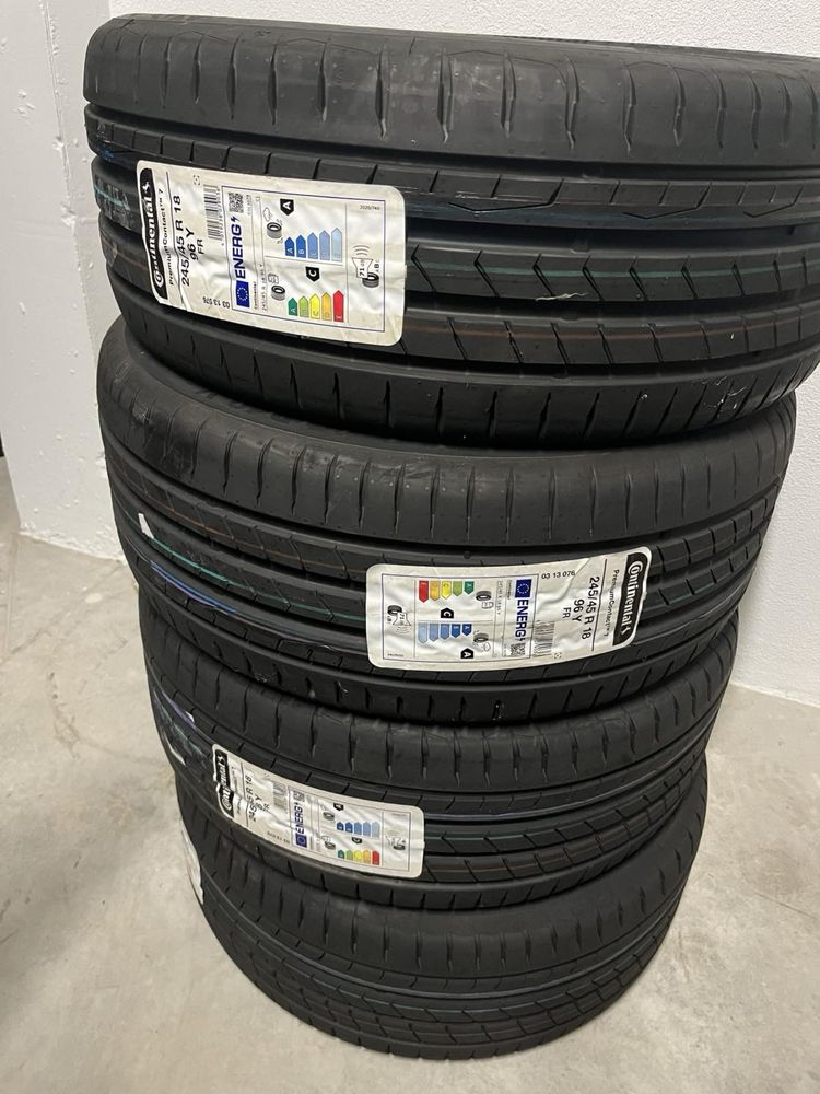 4 Нови летни гуми Continental Premium Contact 7 245/45 R18 96Y FR