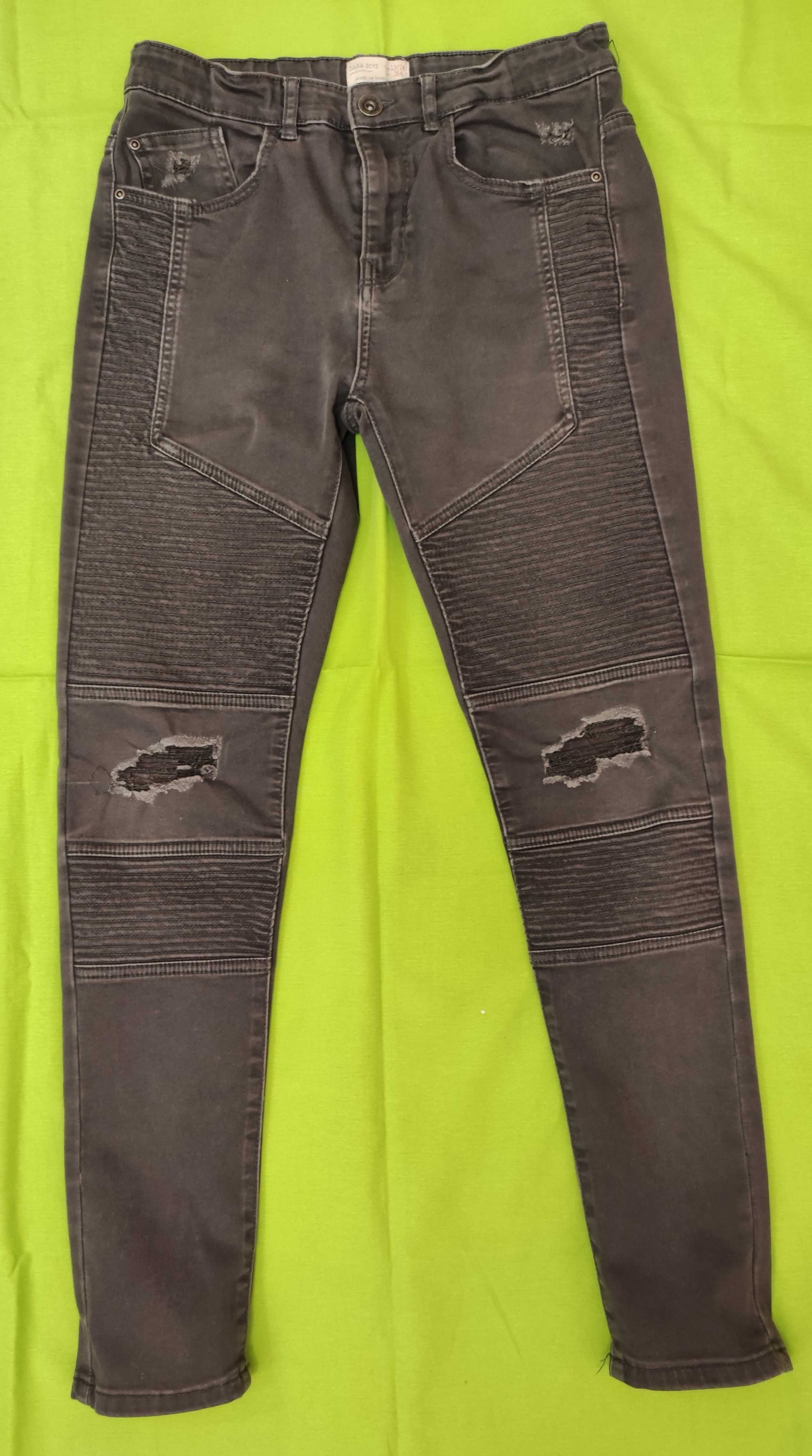 Дънки S -размер, дънки Zara 164, графитено сиви дънки 164см