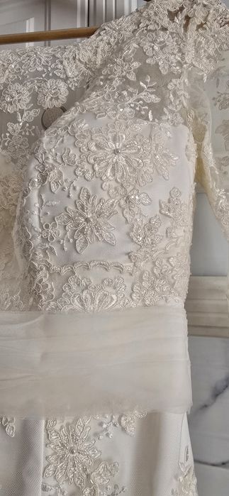 Rochie de mireasa ivoire model 2017 deosebit