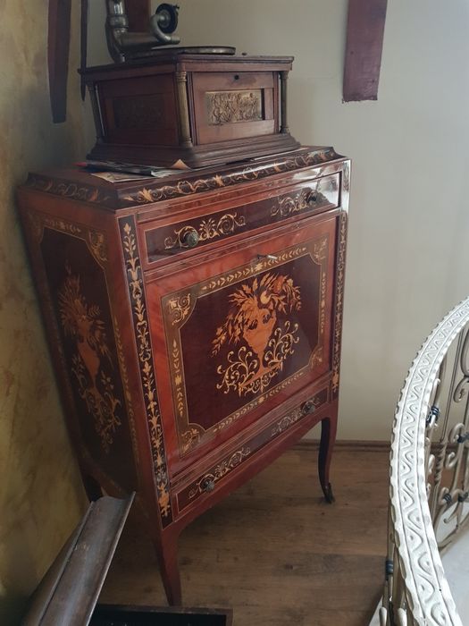 Mobila vintage Servanta antica olandeza  intarsii sec19 20 antichitati