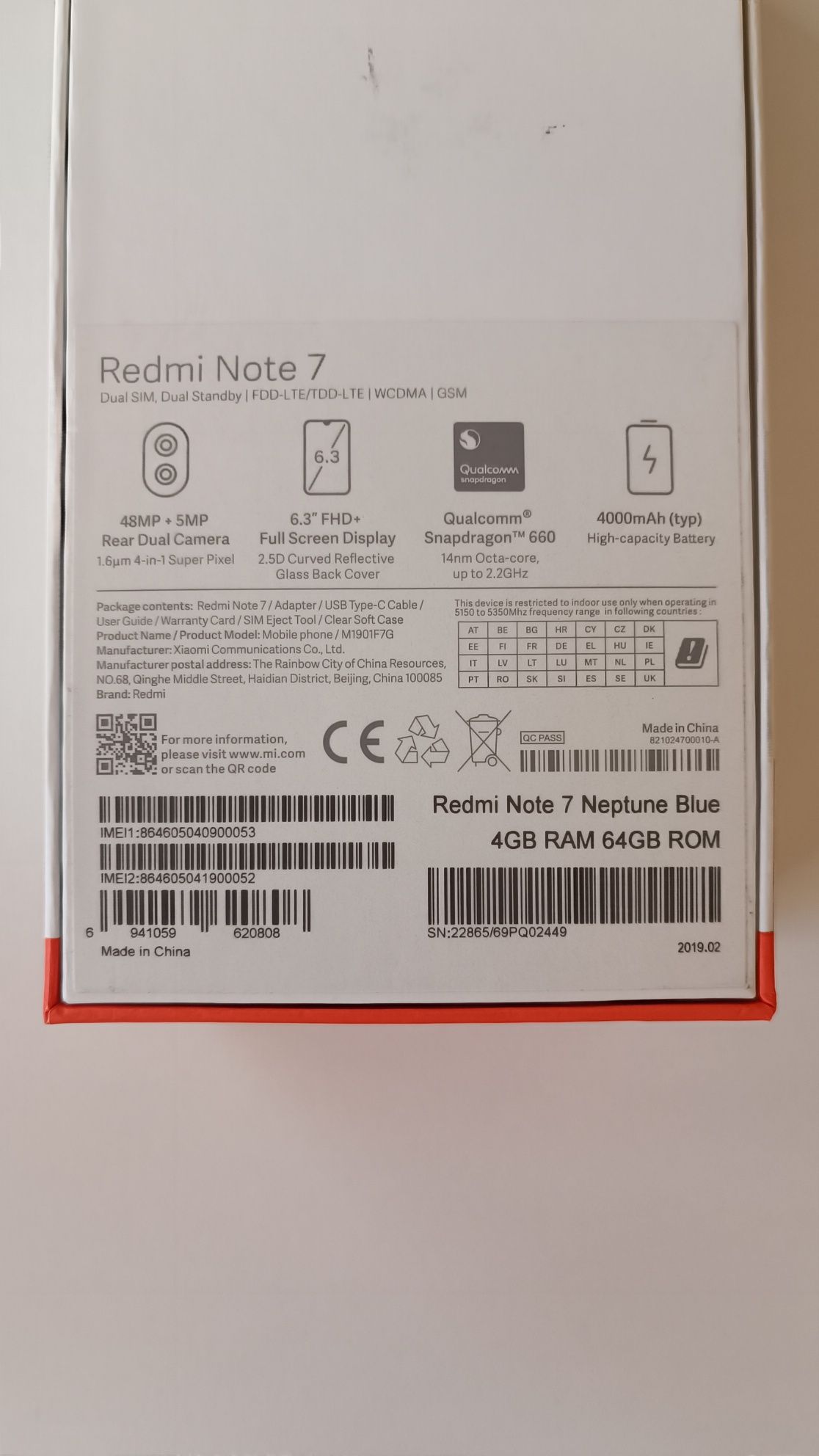 Xiaomi Redmi Note 7 Neptune Blue