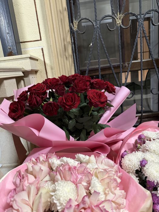 Метровый роза сатылады, цветы продается