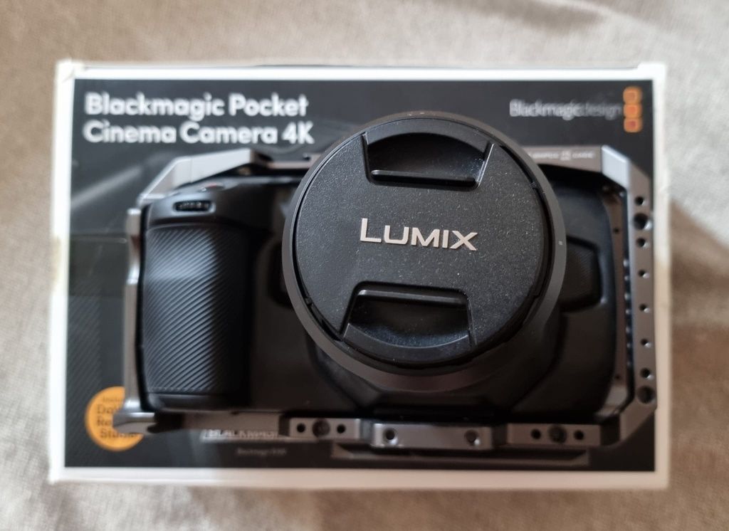 Blackmagic pocket 4K cu cage Tilta si obiectiv