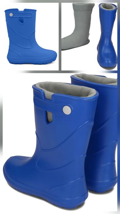 Детски barefoot гумени ботуши, плюс чорап - 36/37