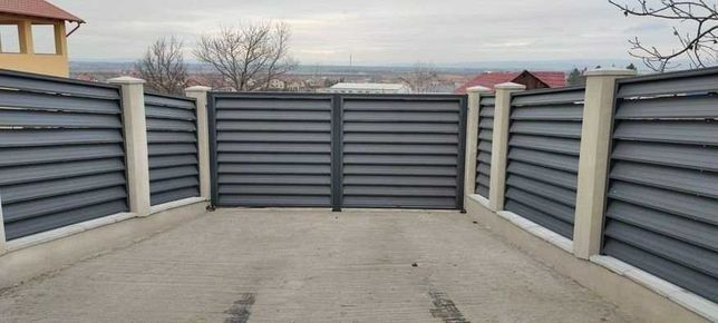 Gard zaluzea din tabla vopsita in canp electrostatic