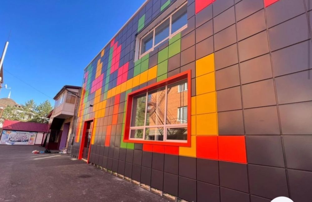 Фасадные панели из металла кассеты порошковая покраска гибка металла