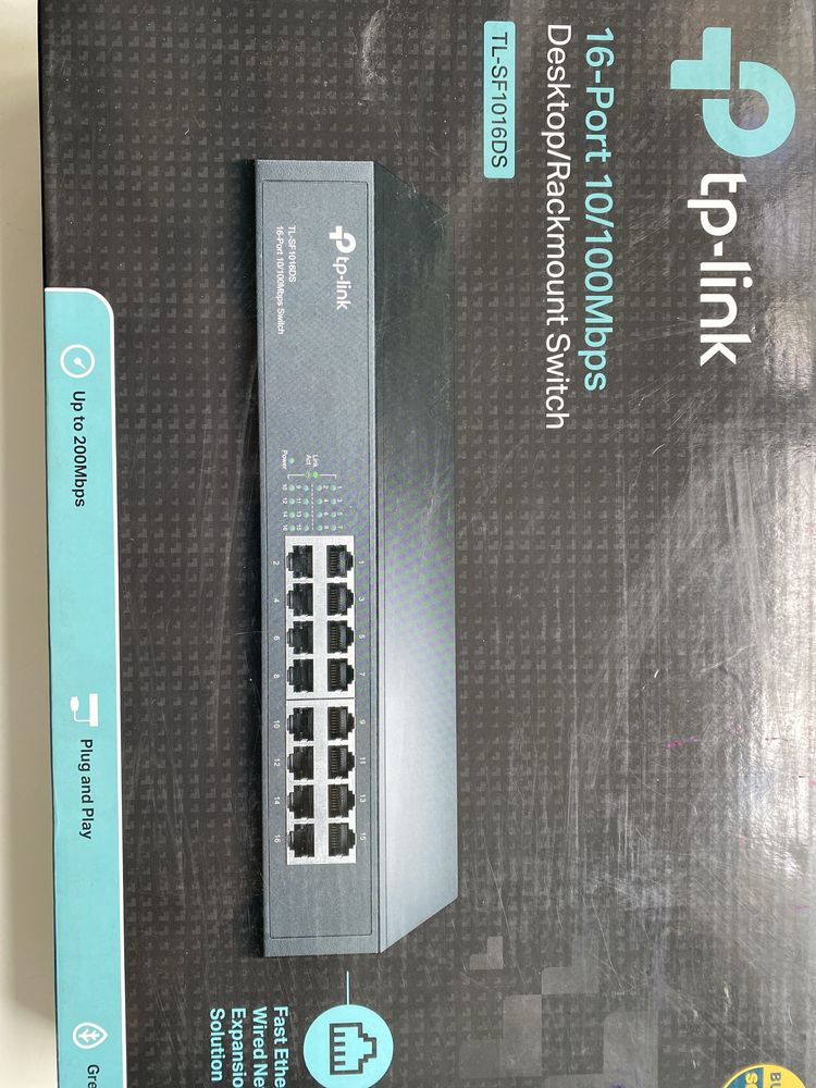 Коммутатор tp-link 16-port tl-sf1016ds