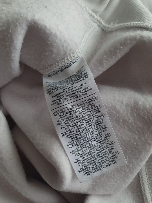 Nike 1/4 zipper pullover fermoar pulover white alb