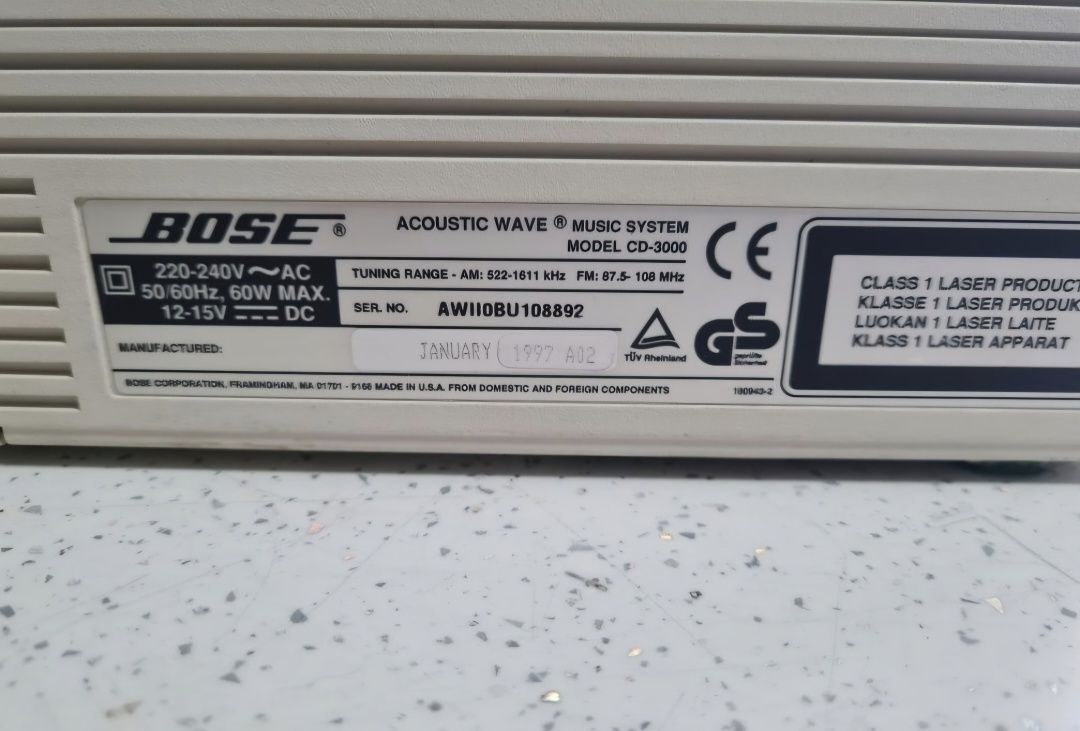 Sistem audio Bose CD3000