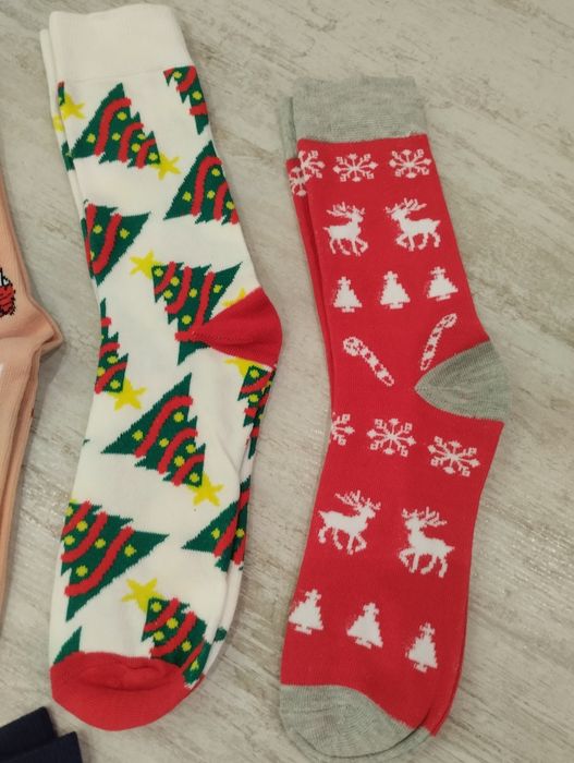 Шарени Коледни чорапи
