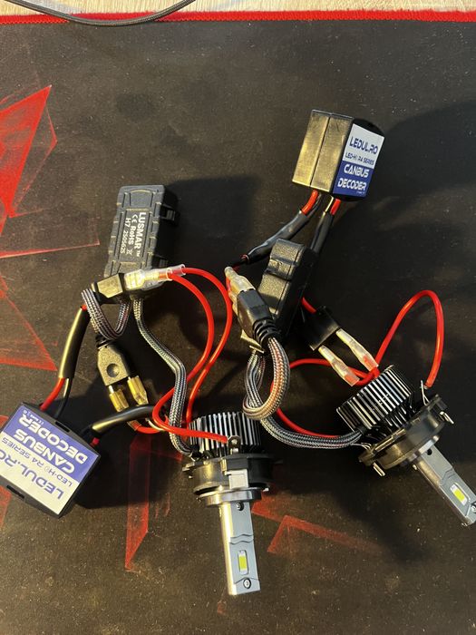 Set LED H7 Night Lusmar Breaker + adaptoare – noi, fără cutie!