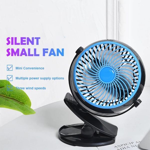 НЕМСКИ Мощен мини вентилатор с usb – Power Fan + ЛЕД ФЕНЕР