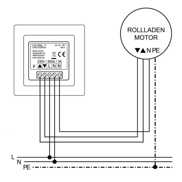 Intrerupator rulou comanda electrica jaluzea garaj NOBILY Germania