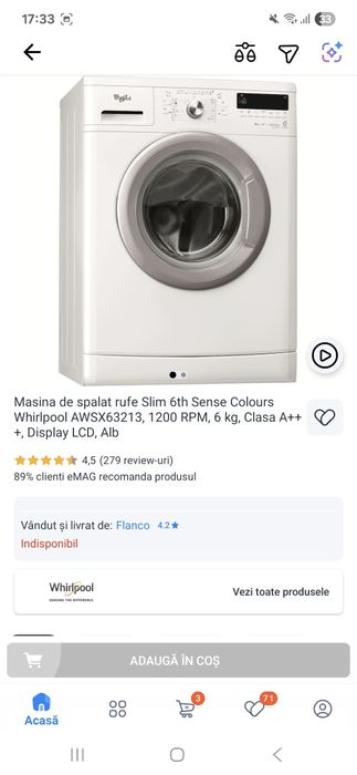 Masina de spalat rufe