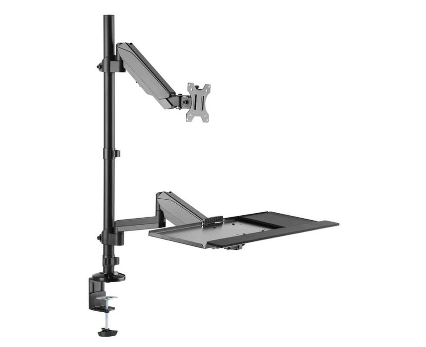 Suport birou cu brate monitor cu suport tastatura A+, 17''-32''