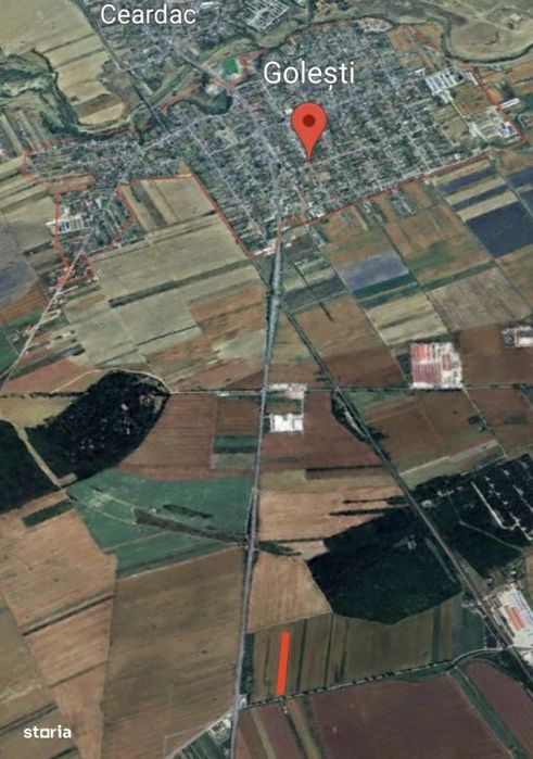 Teren extravilan 9113 mp in apropierea drumului E85