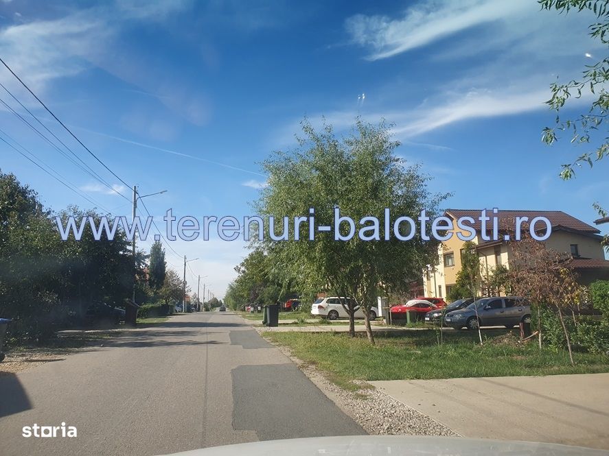 Teren Balotesti,gata de construit,langa asfalt,toate utilitatile