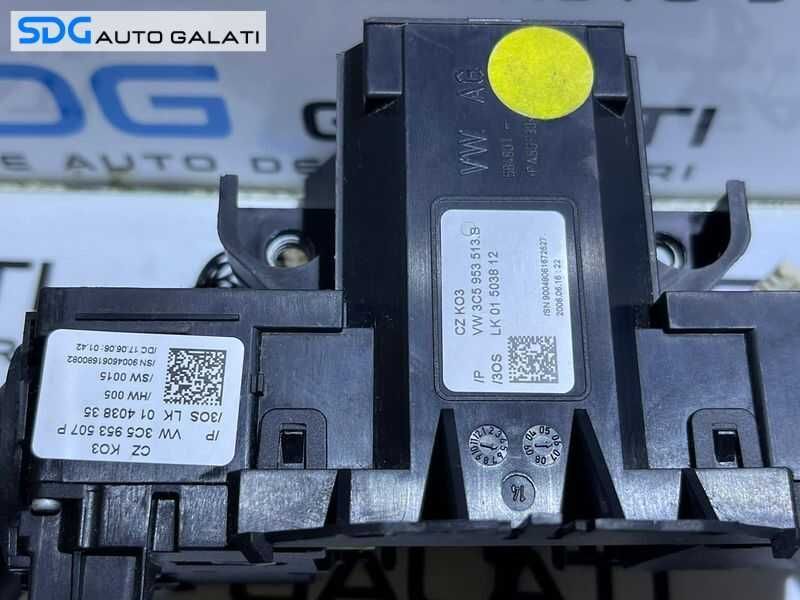 Ansamblu Maneta Manete Semnalizare Tempomat Pilot Automat Stergatoare VW Passat B6 Berlina Sedan  2008 - 2014 Cod 3C5953513B 3C5953507P