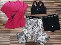 (XS) NIKE,NIKE PRO оригинални клинове,бюстие,тениска