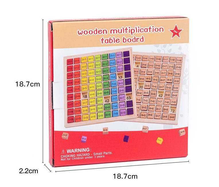 Дървена Таблица За Умножение/Дървена таблица/таблица за умножение