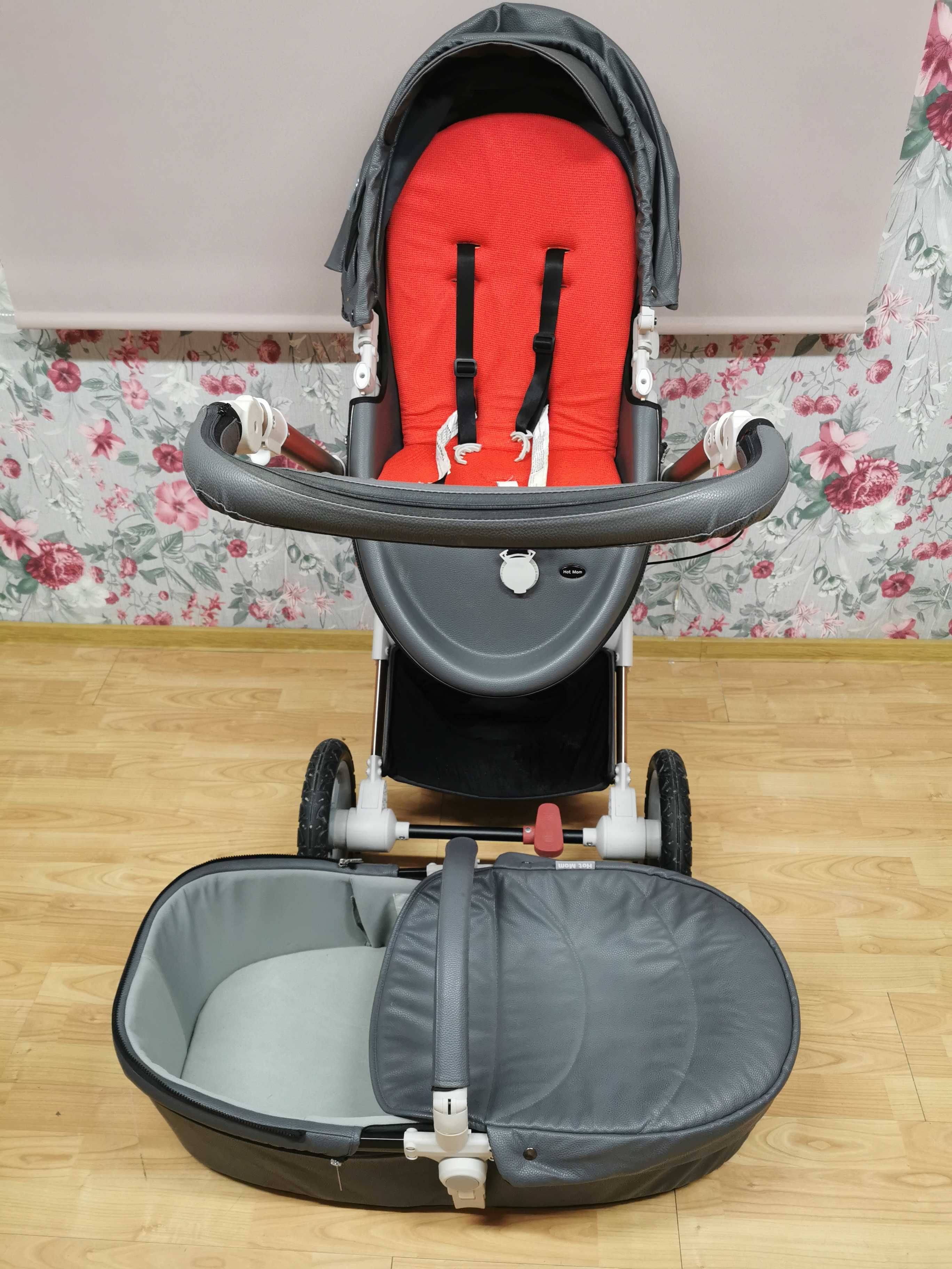 Cărucior Hot Mom 2 in 1, rotire 360