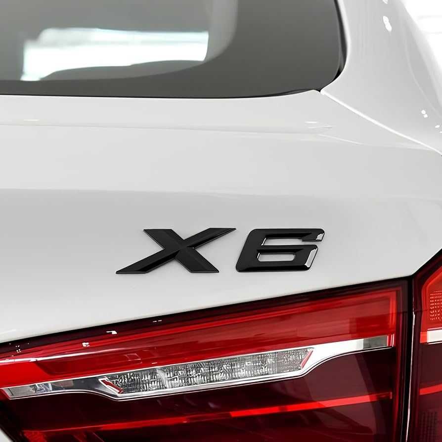 SET embleme BMW X6 / Xdrive / M Emblema Sticker Sigla Scris Stema auto
