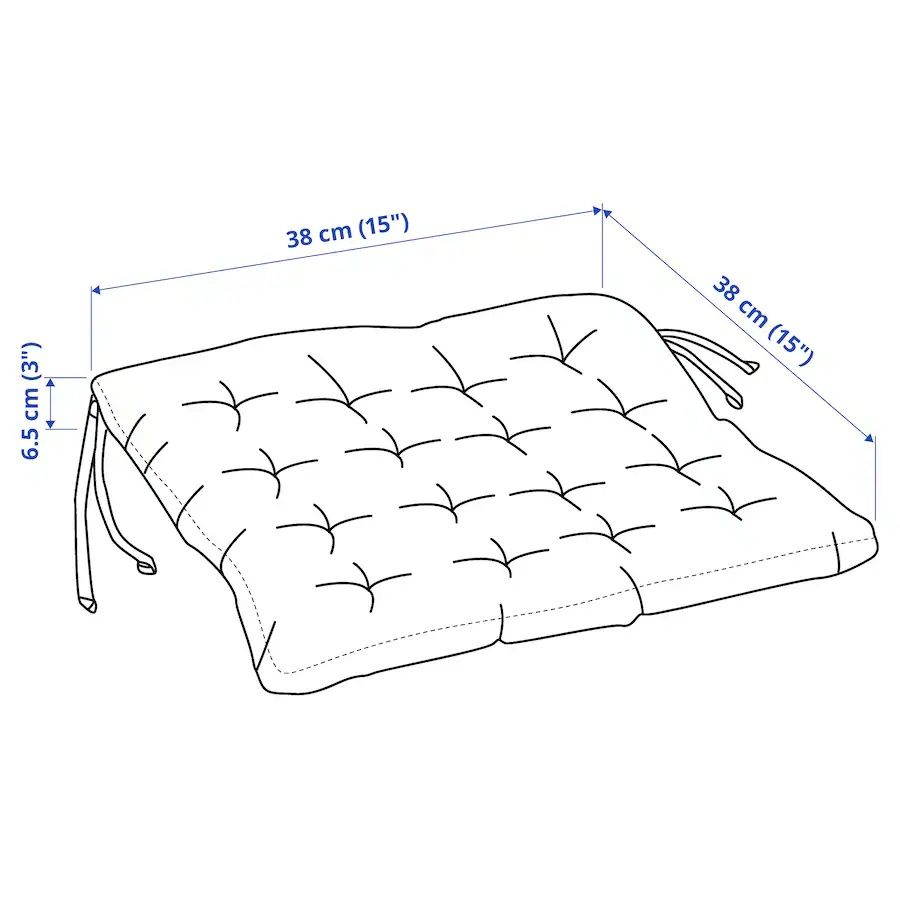 Perna scaun | gri inchis | 38x38x6 cm