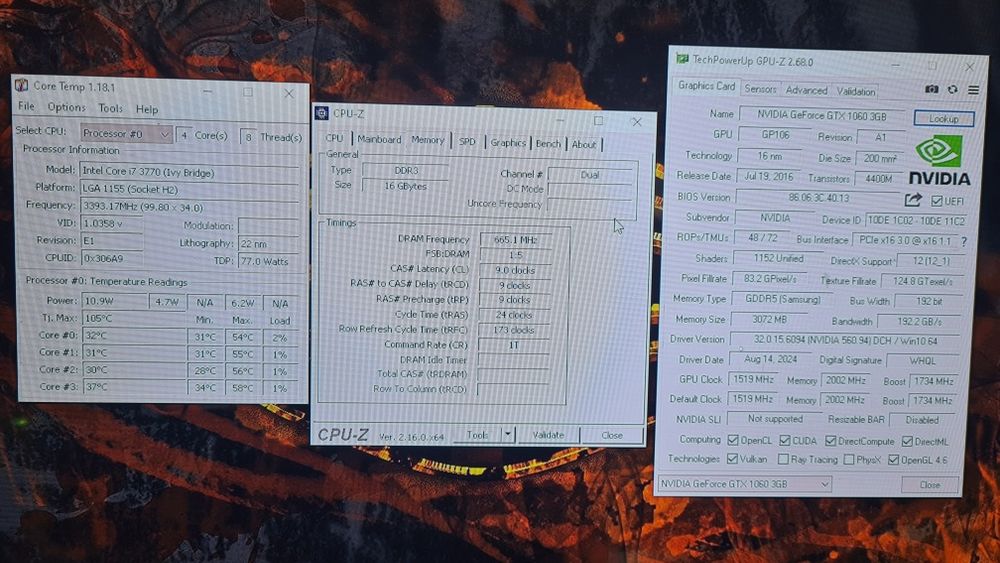 Unitate PC Gaming i7 3770 nVidia GTX 1060 16GB RAM