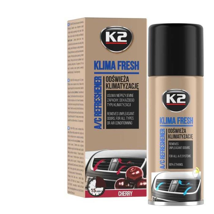 Спрей освежител за климатик К2 150ml - 5 аромата
