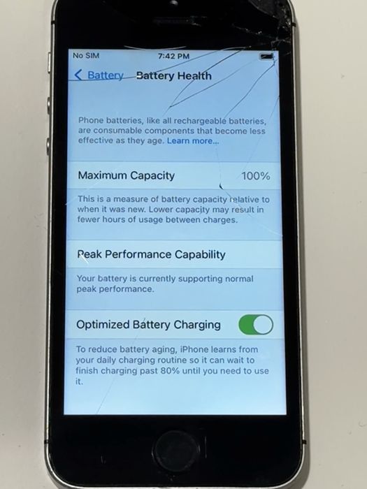 iPhone SE 1st gen (2016), 32GB, 100% батерия