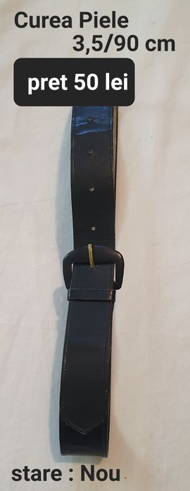 Curele piele /Nou/Negru