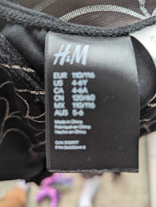 Rochita Halloween spider fetite H&M , 110/116