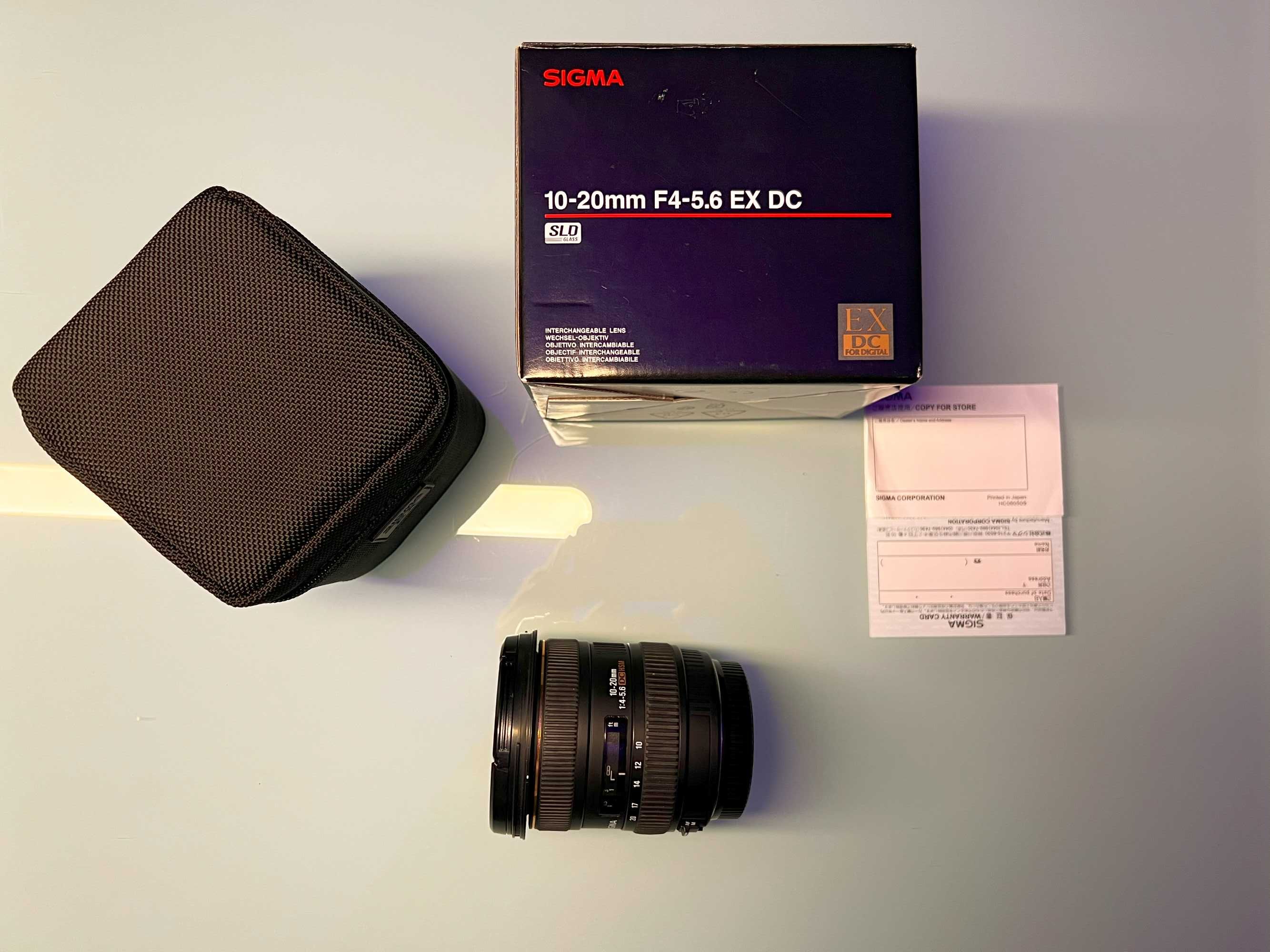 Продавам Sigma AF 10-20 EX DG HSM за Canon
