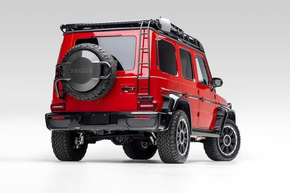 Багажник + Стълба + Карбон Спойлер и лед прожектори Mercedes G W464
