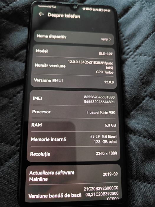 Huawei P30 Dual Sim 128 GB stocare 6 GB RAM impecabil