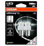 Becuri auto OSRAM LEDriving SL, P21W, Alb 6000K, Blister dublu