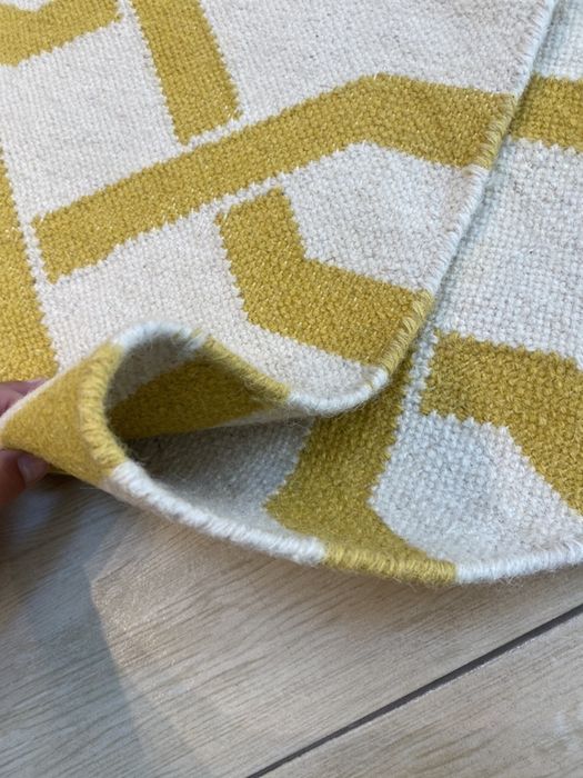 Covor Camila Yellow lana tesut manual