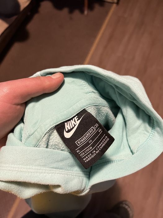 Hanorac nike vintage turcoaz