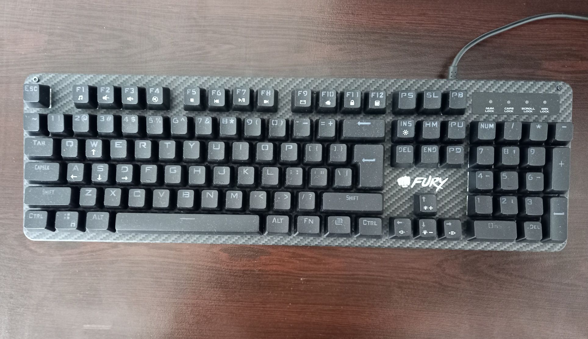 Клавиатура Fury Tornado – Механична, RGB подсветка, Отлично състояние