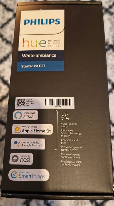 Philips Hue White Ambiance, 3 becuri LED E27 8,5 W