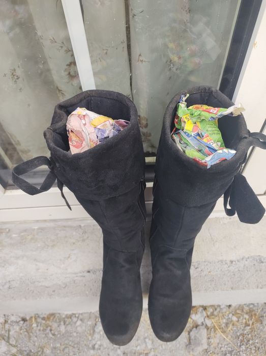 Cizme dama piele intoarsa sau nabuk 36