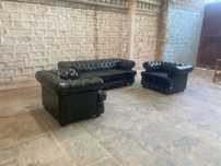 Canapele Chesterfield Piele Bivol