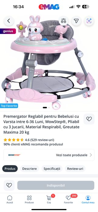 Premergator reglabil pentru bebelusi