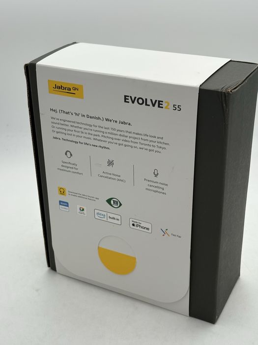 Jabra Headphones Evolve2 55 Link380a MS Stereo Stand, SIGILATE