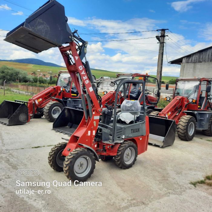 DY25, Mini Incarcator frontal nou, motor Kubota